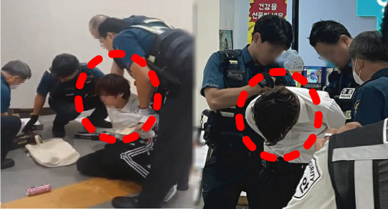 “들켜버렸네..” 강남 고속터미널 흉기범 “경찰 찌르겠다” 살인 예고